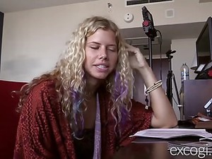 Blonde College Hippie Fucked To Orgasm And Covered In Cum