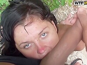 Rambut coklat, Seks anal, Luar ruangan, Sudut gambar, Gadis Rusia