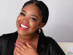 Black Babe Has A Huge Smile On Her Face, Because She Is About To Ride Dick