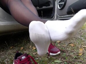 Feet, Public, Socks, Stockings