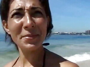 Plaża, Seksowna kobieta, Niemieckie, Orgazm, Publiczne