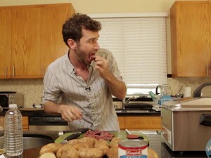 Food Fetish Video Of A Good Looking Dude Making Nice Dinner