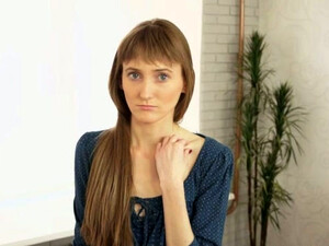 Titless Skinny Whore Stripped And Waited For Hard Fuck With Her Camera Man