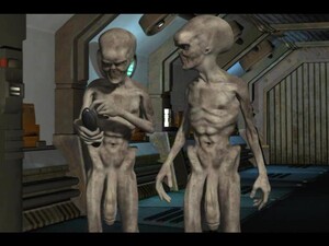 3D, طفلة, وحش, حامل