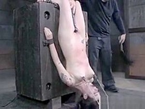Restrained Emo Sub Gets Her Nipples Pulled